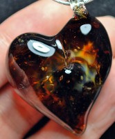 Heart Glass Pendant 3